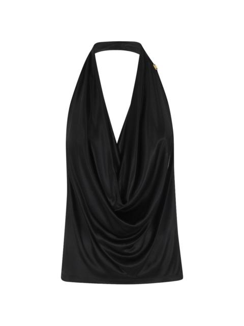 ELISABETTA FRANCHI draped halterneck top