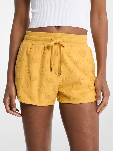 MICHAEL KORS Logo Jacquard Terry Shorts