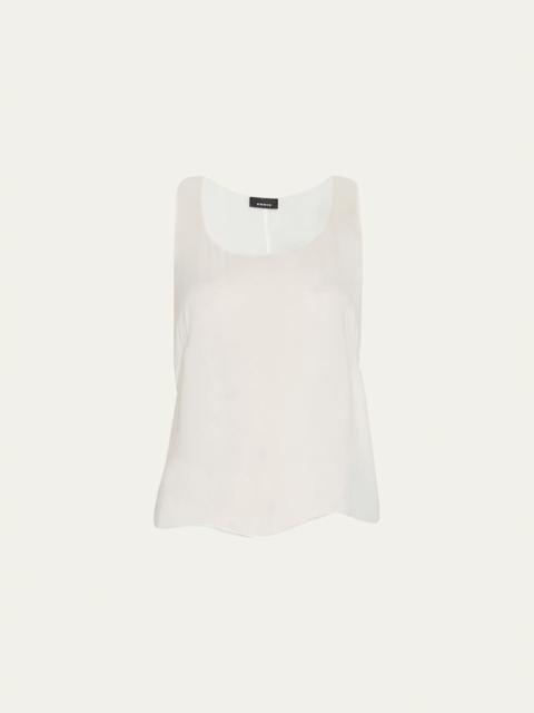 AKRIS Sleeveless Silk Shell