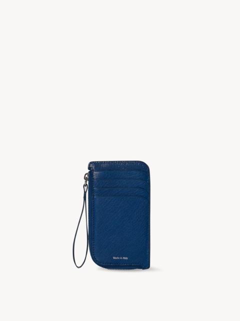 The Row Zipped Wallet in Leather