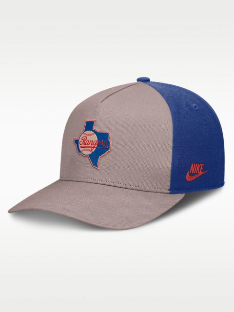 Nike Texas Rangers Cooperstown Rise Men's Nike MLB A-Frame Adjustable Hat