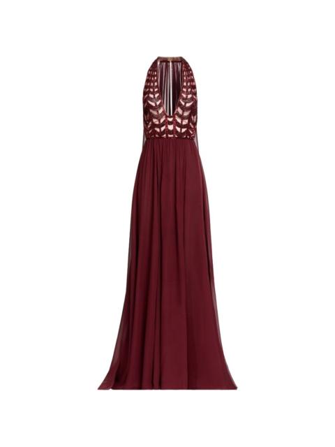 ELIE SAAB V-neck maxi dress