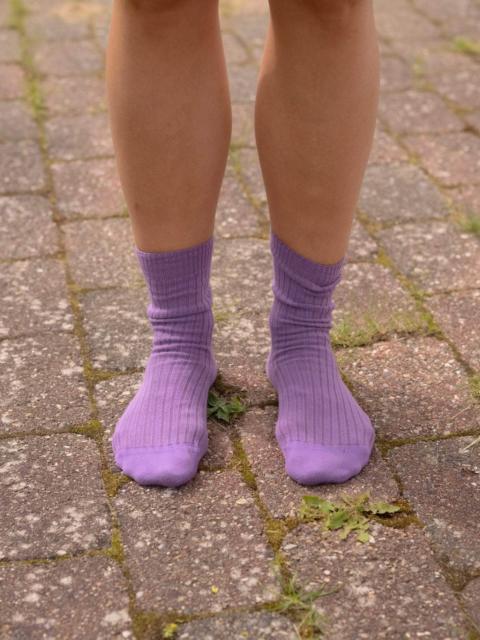 BASERANGE Rib Overankle Socks - Organic Cotton Rib