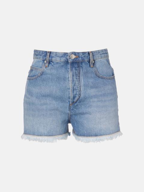 Isabel Marant Lesia high-rise denim shorts