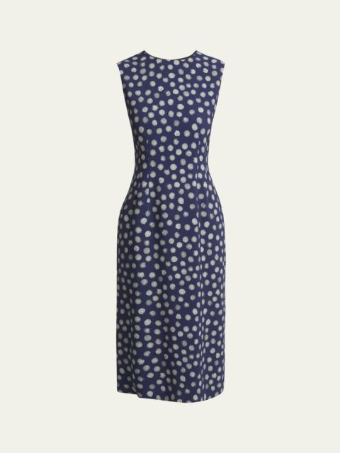 Delavina Printed Midi Dress