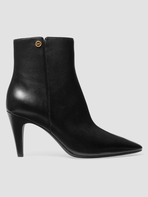 MICHAEL KORS Women's Daniela 76MM Leather Booties - Black