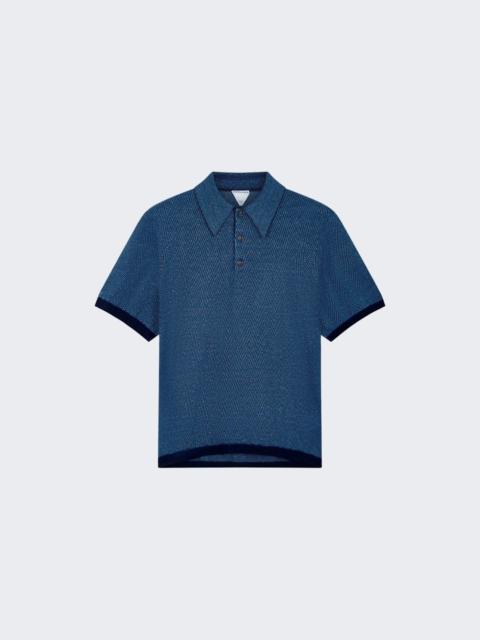 Bottega Veneta Polo Shirt Navy And Squill