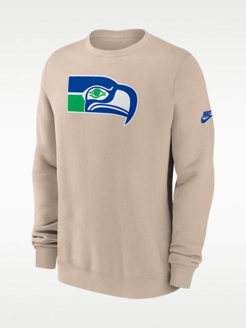 Nike Seattle Seahawks Rewind Club Men's Nike NFL Pullover Crew