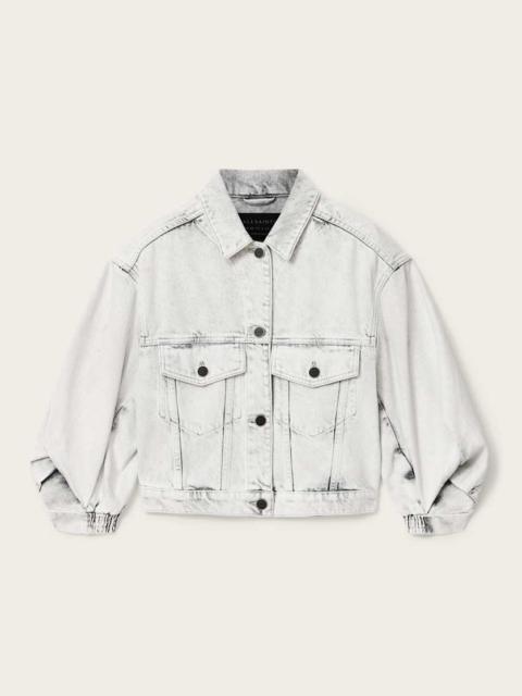 ALLSAINTS LUCA CROPPED DENIM JACKET