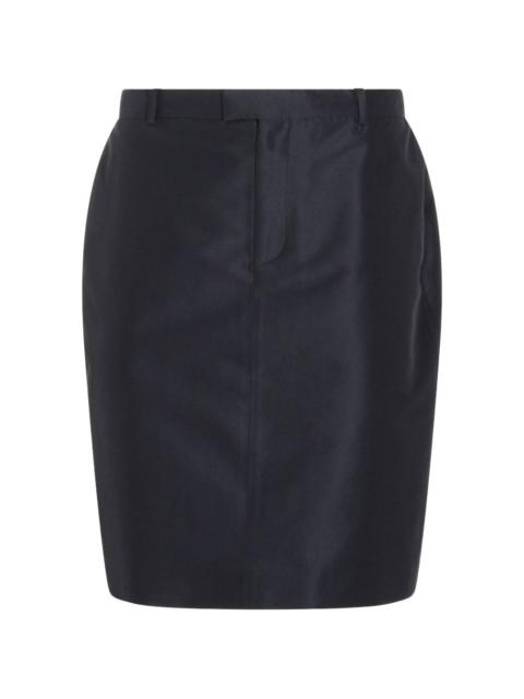 GUCCI fine silk faille skirt