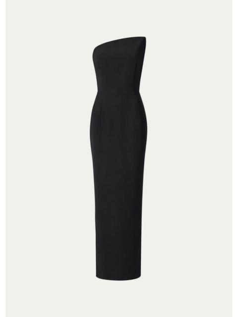 THE NEW ARRIVALS ILKYAZ OZEL Fuji Strapless Asymmetric Maxi Dress