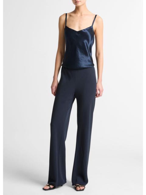 Vince Colette High-Rise Cotton & Linen-Blend Bias Pant
