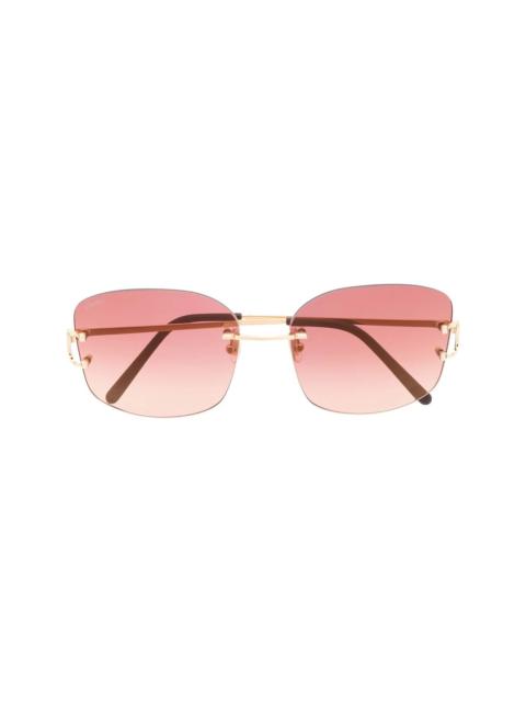 Cartier rimless-frame sunglasses