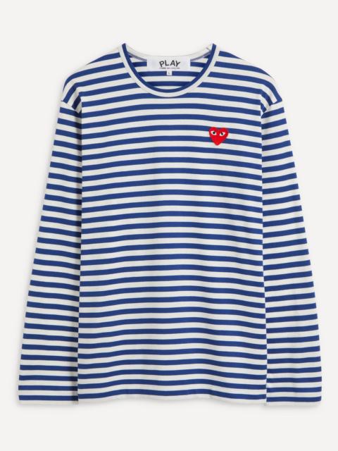 Comme des Garçons PLAY Long Sleeve Stripe Cotton T-Shirt
