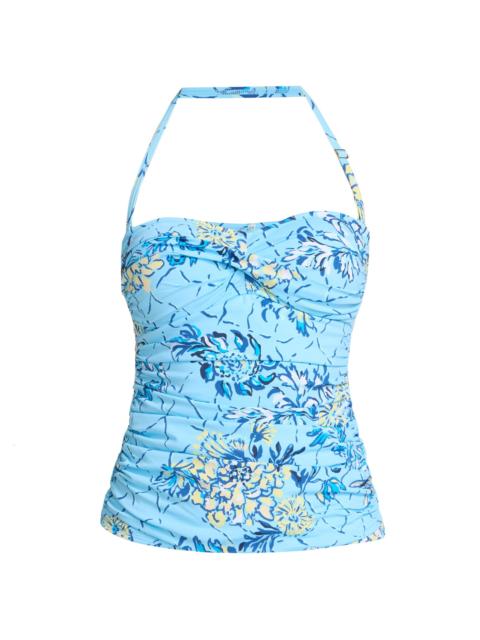 Lilly Pulitzer Women's Flamenco Bellevue Breakers Beach Tankini Top - Blue Multi