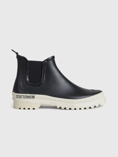 Stutterheim Black and White Chelsea Rainwalker Boots