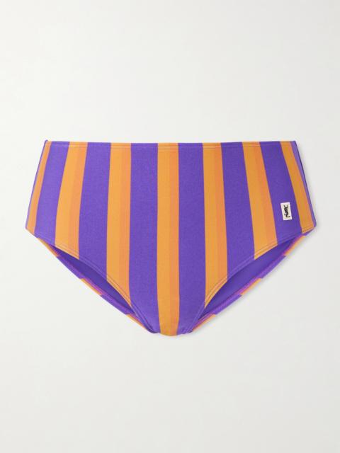 SAINT LAURENT Striped Bikini Briefs