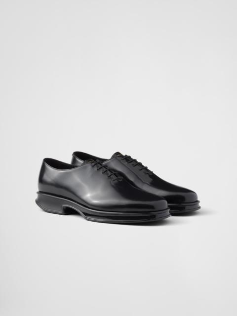 Prada Brushed leather lace-up shoes