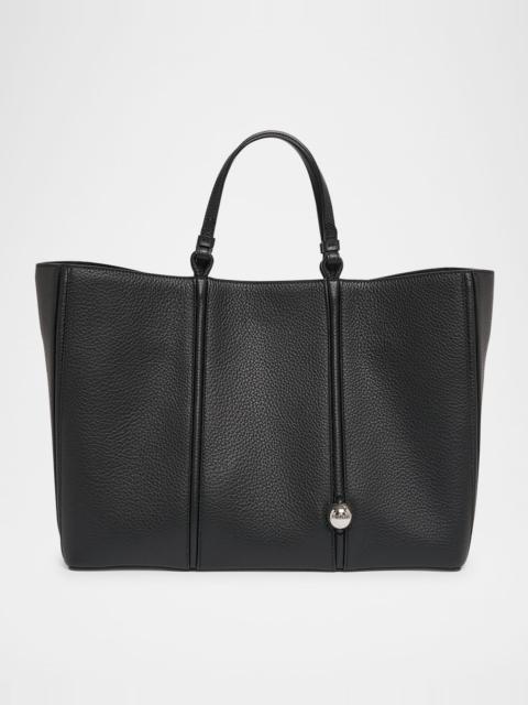 JACQUEMUS Le Marino Leather Shopper Tote Bag