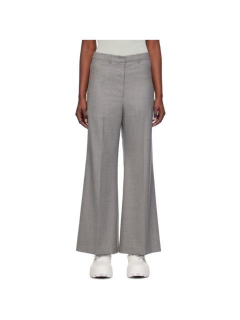 LOW CLASSIC Gray Wide-Leg Trousers