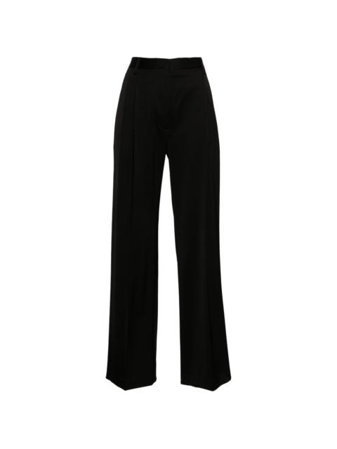 pleated tailored trousers