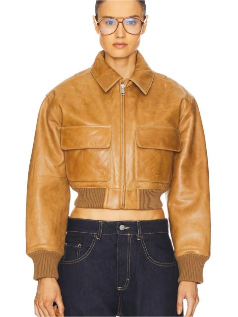 HELSA The Leather Bomber Jacket