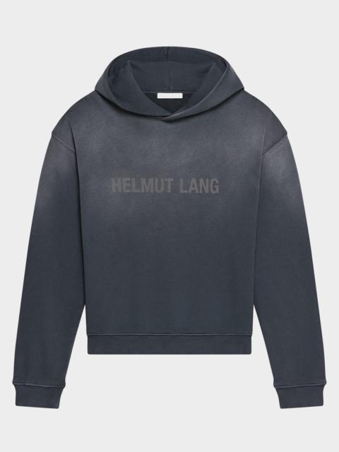 Men's Faded Logo Print Hoodie