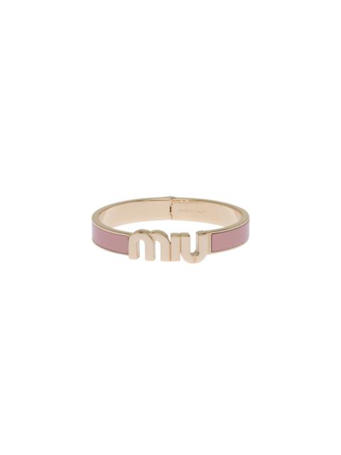 Miu Miu Enameled metal bracelet