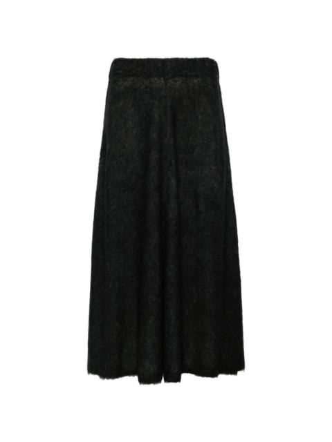 flared midi skirt