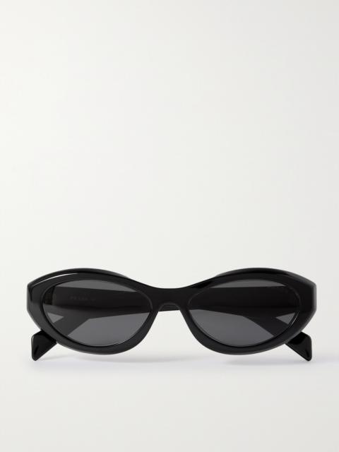 Prada Oval-frame Acetate Sunglasses