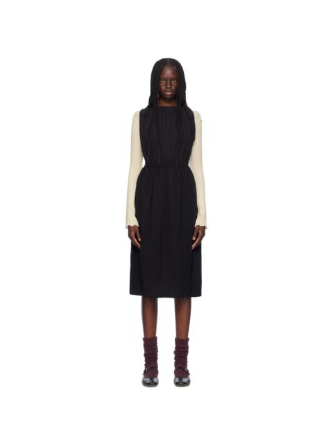 BASERANGE Black Diph Midi Dress