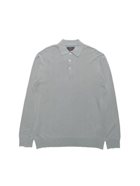 BEAMS PLUS Knit Polo 12G Ice Blue