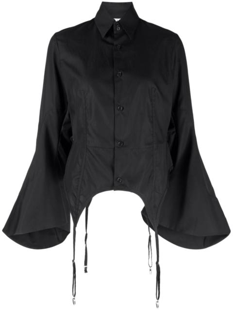 Noir Kei Ninomiya braces-detail long-sleeve shirt