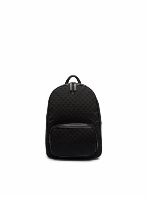 EMPORIO ARMANI Allover logo backpack