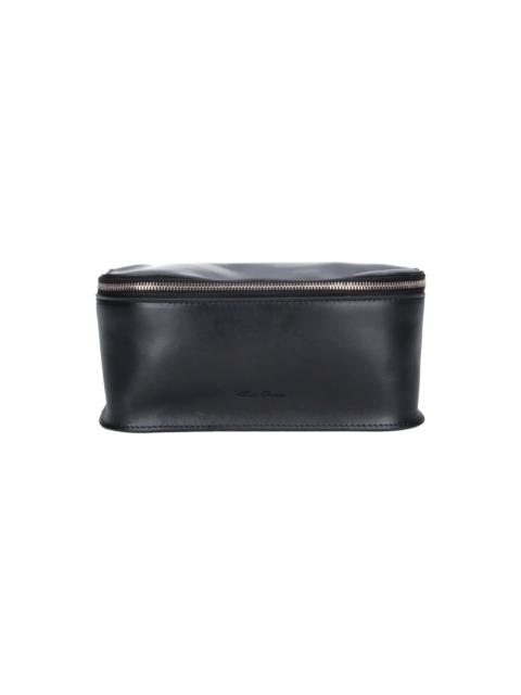 Rick Owens MEDIUM ZIP POUCH IN LEATHER