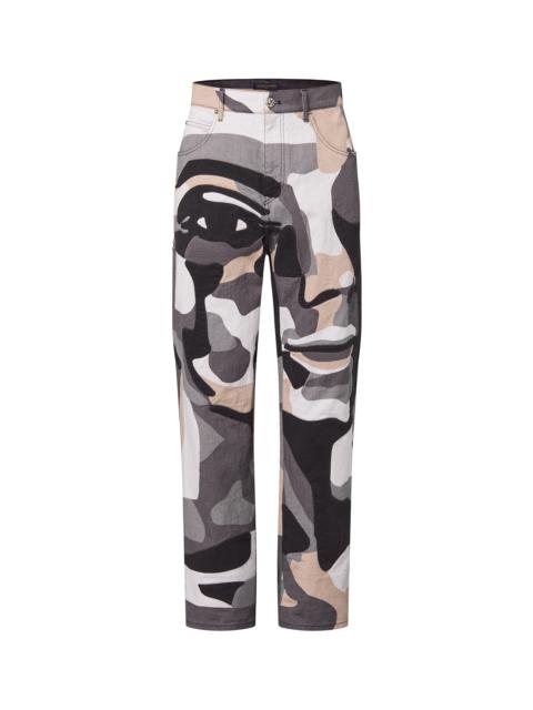 Louis Vuitton Patchworked Portrait Denim Pants