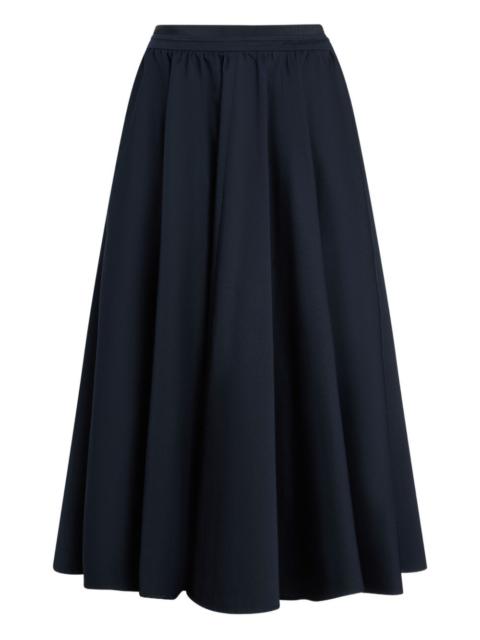 PATOU elasticated-waist midi skirt