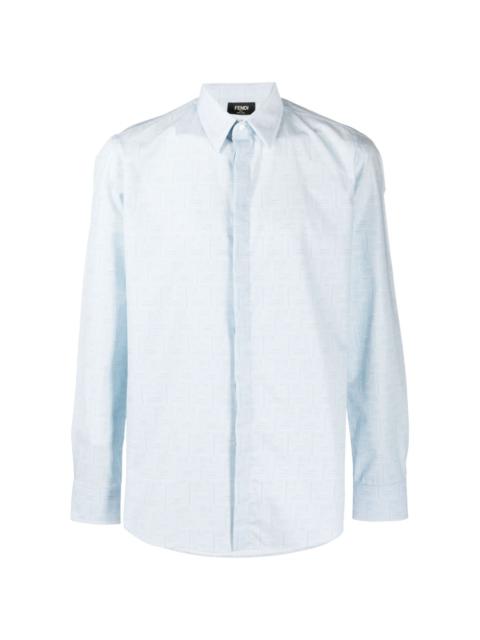 FENDI FF-pattern cotton shirt