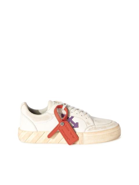 Off-White Vulcanized distressed low-top sneakers