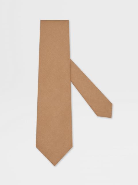 ZEGNA LIGHT BROWN OASI LINO TIE