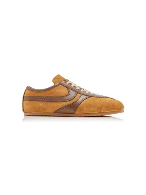 Dries Van Noten Leather-Trimmed Suede Sneakers