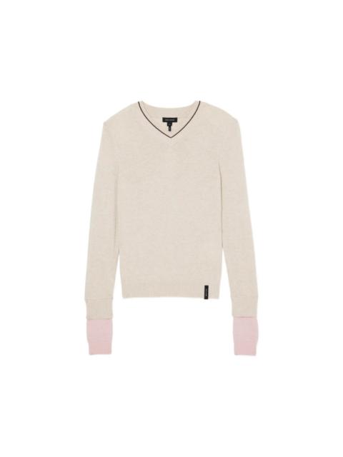 Marc Jacobs LAYERED V-NECK SWEATER