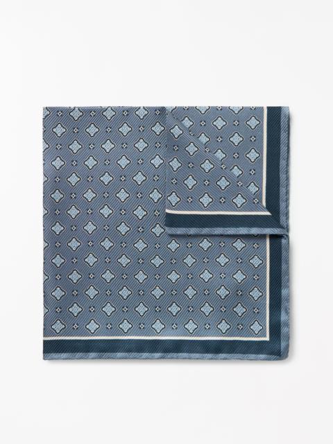 TIGER OF SWEDEN Quadra Printed Silk Handkerchief