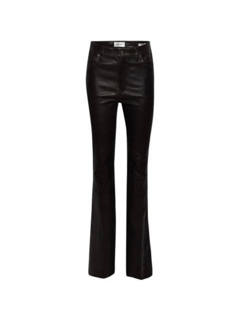 FRAME The Reboot flared leather trousers