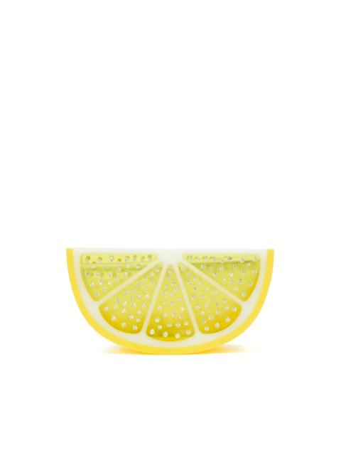 AQUAZZURA Gin Tonic crystal-embellished clutch bag
