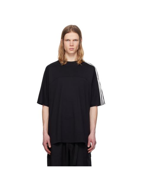 Y-3 Black M 3-Stripes Short Sleeve T-shirt