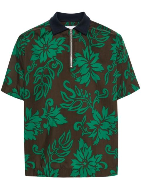 floral polo shirt