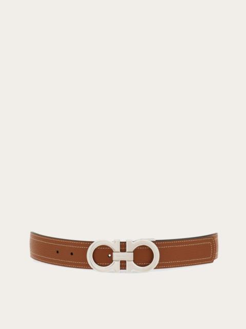 FERRAGAMO Reversible and adjustable Gancini belt