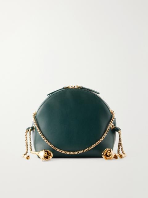 Erdem Floral Embellished Leather Shoulder Bag