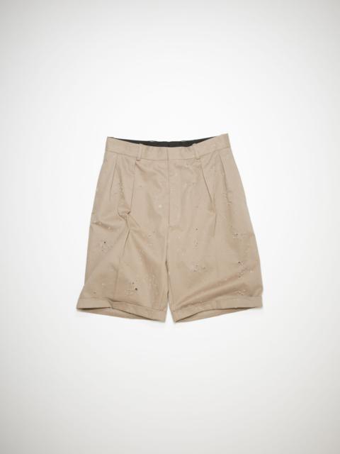 Acne Studios Tailored shorts - Mushroom beige